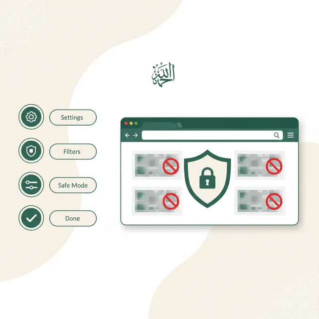 حجب المحتوى غير اللائق على متصفح الويب