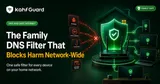 A device request passing through the KahfDNS filter — safe sites resolve, adult sites are blocked.