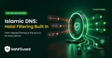 Halal DNS filtering portal blocking adult sites, explicit videos, and harmful search while allowing halal content