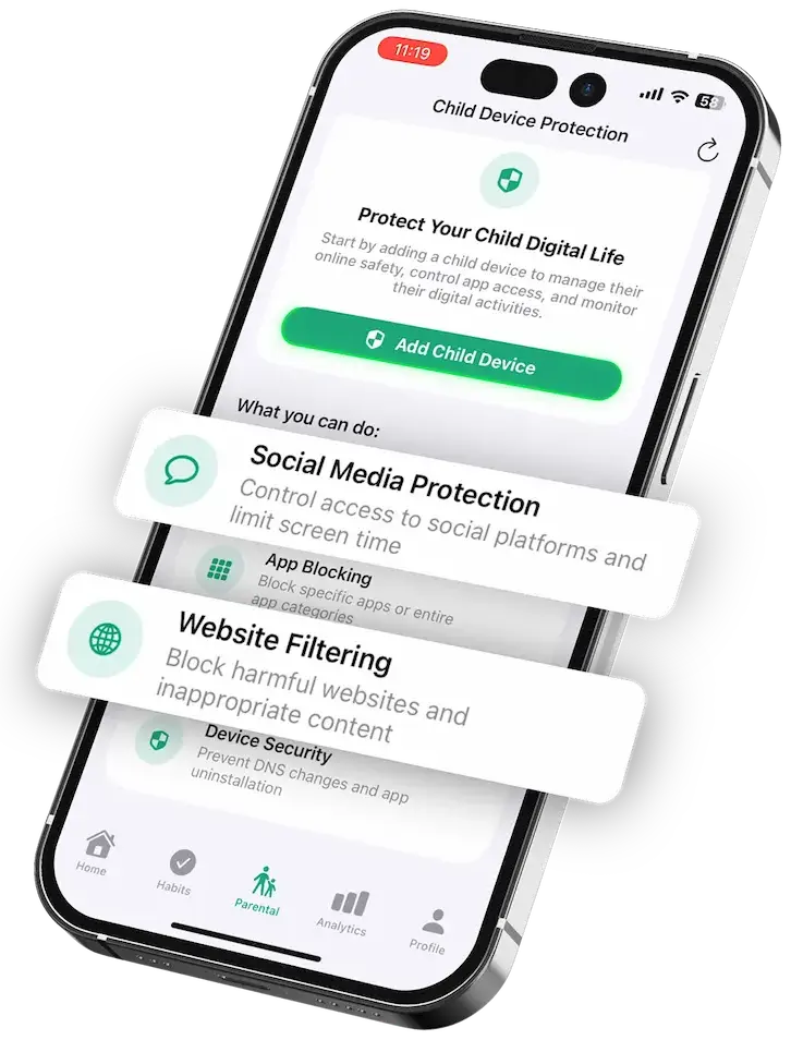 Kahf Guard parental controls