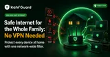 Kahf Guard router protecting every device at home with one network-wide filter — blocking adult content, malware, scam sites, and intrusive pop-ups